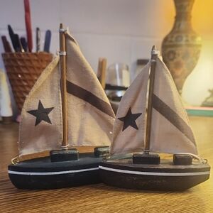 Nautical Wooden Sailboat Decor